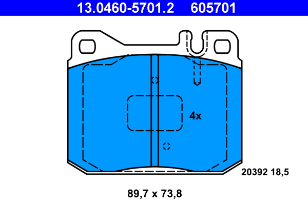Placute frana ATE 13.0460-5701.2