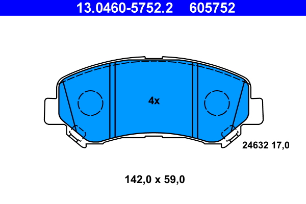 Placute frana ATE 13.0460-5752.2
