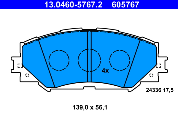 Placute frana ATE 13.0460-5767.2