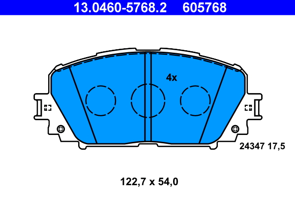 Placute frana ATE 13.0460-5768.2