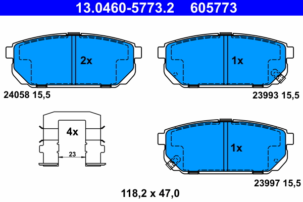 Placute frana ATE 13.0460-5773.2