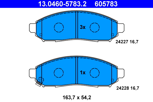 Placute frana ATE 13.0460-5783.2