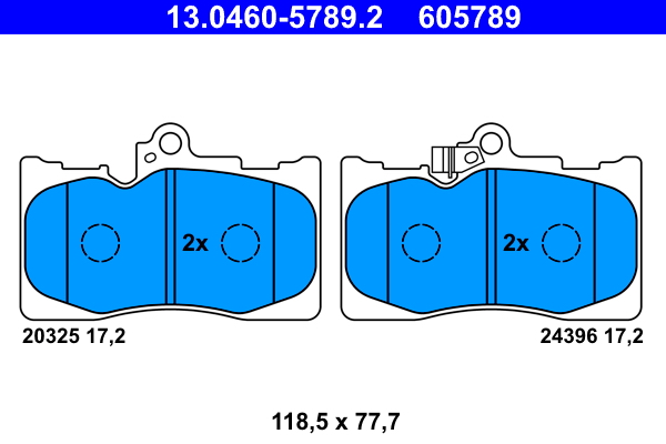 Placute frana ATE 13.0460-5789.2