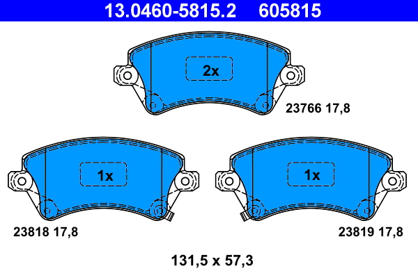Placute frana ATE 13.0460-5815.2