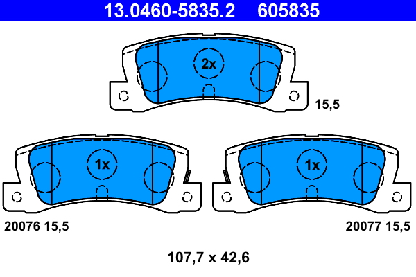 Placute frana ATE 13.0460-5835.2