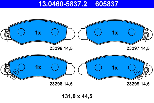 Placute frana ATE 13.0460-5837.2