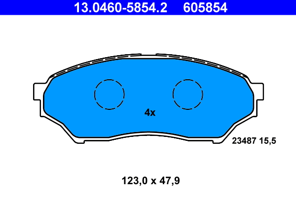 Placute frana ATE 13.0460-5854.2