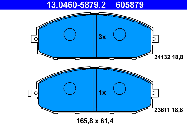 Placute frana ATE 13.0460-5879.2