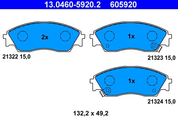 Placute frana ATE 13.0460-5920.2