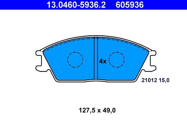Placute frana ATE 13.0460-5936.2