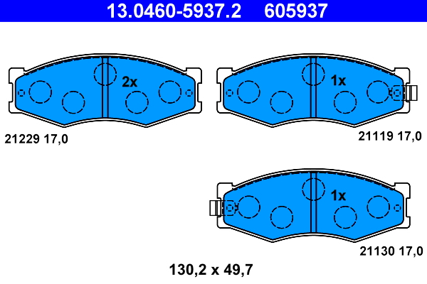 Placute frana ATE 13.0460-5937.2