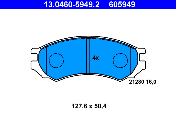 Placute frana ATE 13.0460-5949.2