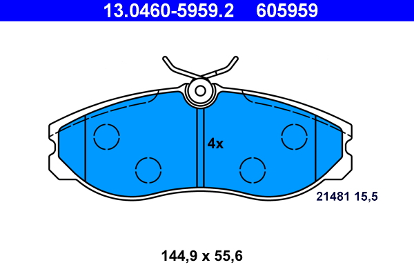 Placute frana ATE 13.0460-5959.2