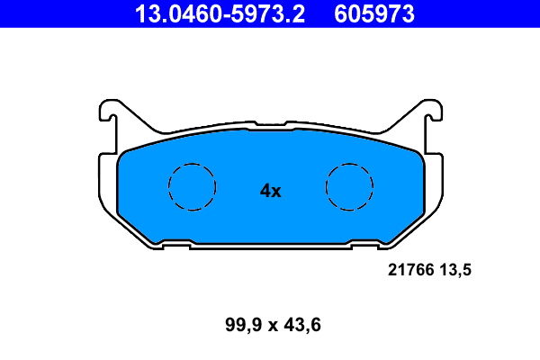 Placute frana ATE 13.0460-5973.2