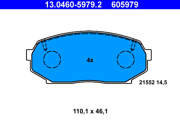 Placute frana ATE 13.0460-5979.2