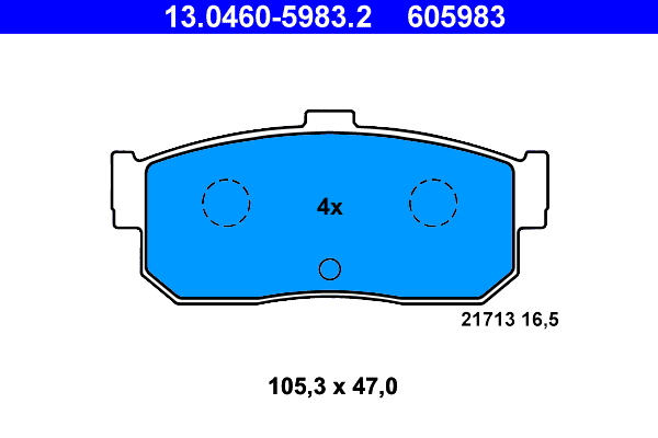Placute frana ATE 13.0460-5983.2