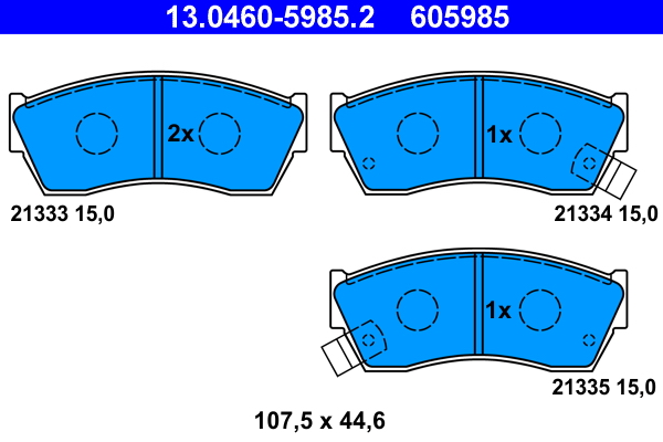 Placute frana ATE 13.0460-5985.2