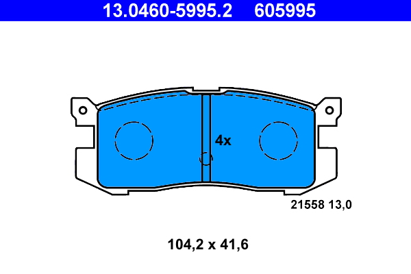 Placute frana ATE 13.0460-5995.2
