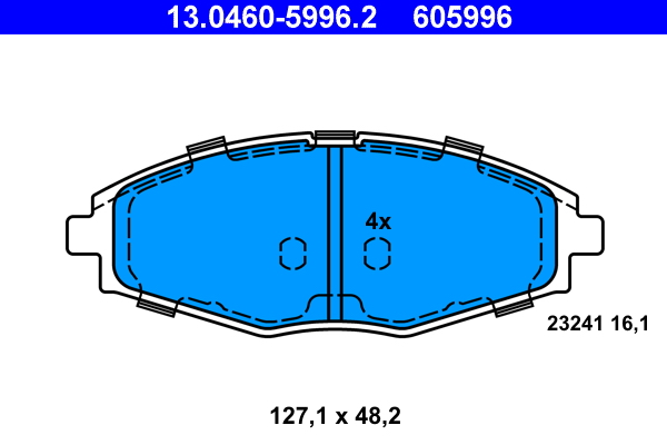 Placute frana ATE 13.0460-5996.2