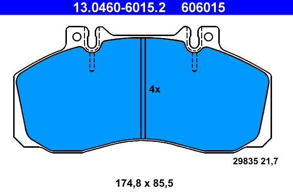 Placute frana ATE 13.0460-6015.2