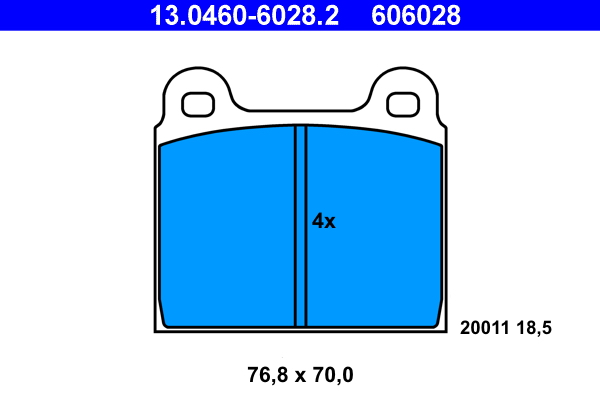 Placute frana ATE 13.0460-6028.2