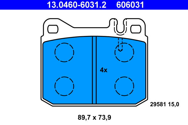 Placute frana ATE 13.0460-6031.2
