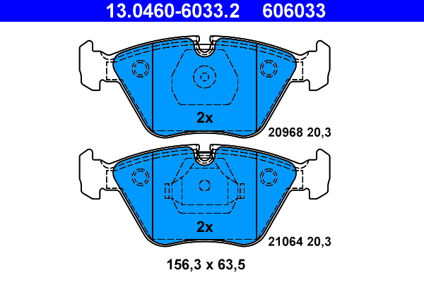 Placute frana ATE 13.0460-6033.2
