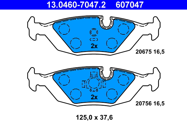 Placute frana ATE 13.0460-7047.2