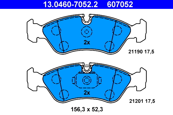 Placute frana ATE 13.0460-7052.2