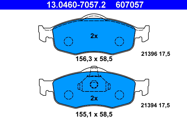 Placute frana ATE 13.0460-7057.2