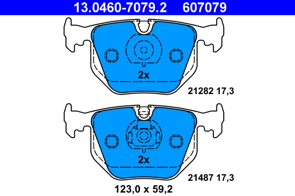 Placute frana ATE 13.0460-7079.2