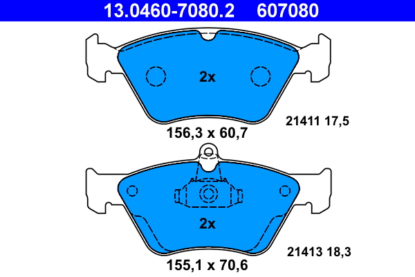Placute frana ATE 13.0460-7080.2