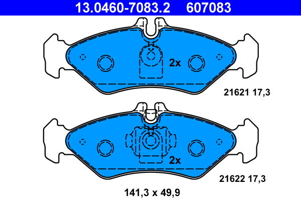Placute frana ATE 13.0460-7083.2