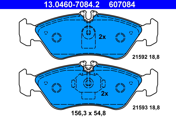 Placute frana ATE 13.0460-7084.2