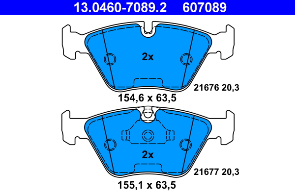Placute frana ATE 13.0460-7089.2