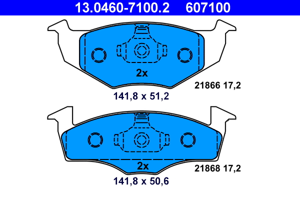 Placute frana ATE 13.0460-7100.2