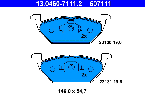 Placute frana ATE 13.0460-7111.2