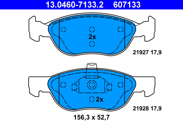 Placute frana ATE 13.0460-7133.2