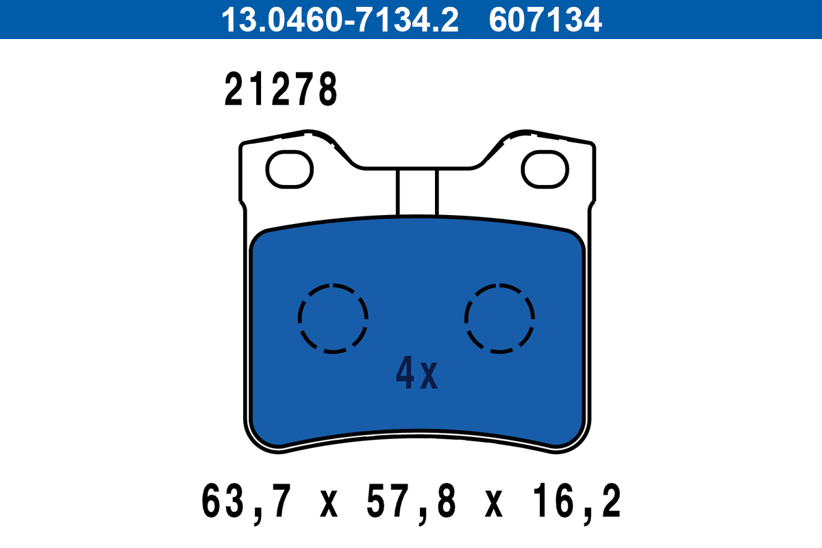 Placute frana ATE 13.0460-7134.2