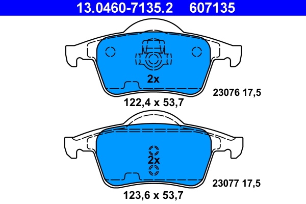 Placute frana ATE 13.0460-7135.2