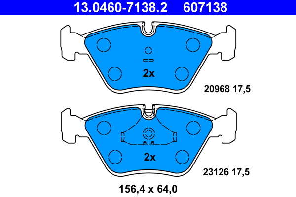 Placute frana ATE 13.0460-7138.2