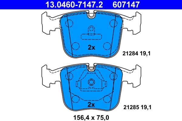 Placute frana ATE 13.0460-7147.2
