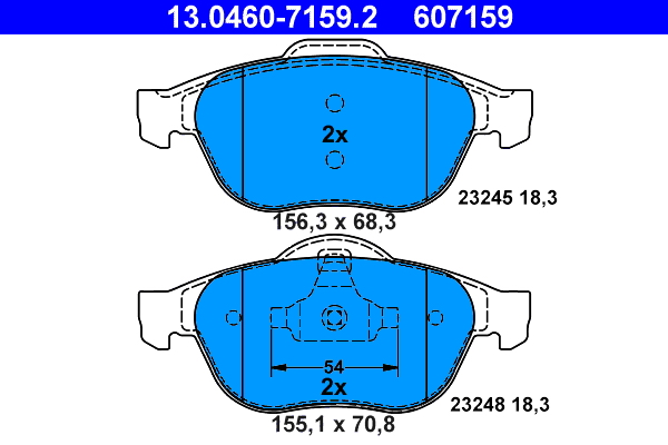 Placute frana ATE 13.0460-7159.2