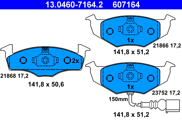 Placute frana ATE 13.0460-7164.2