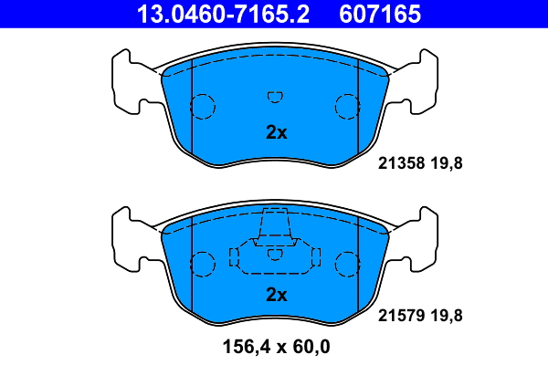 Placute frana ATE 13.0460-7165.2