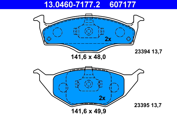 Placute frana ATE 13.0460-7177.2