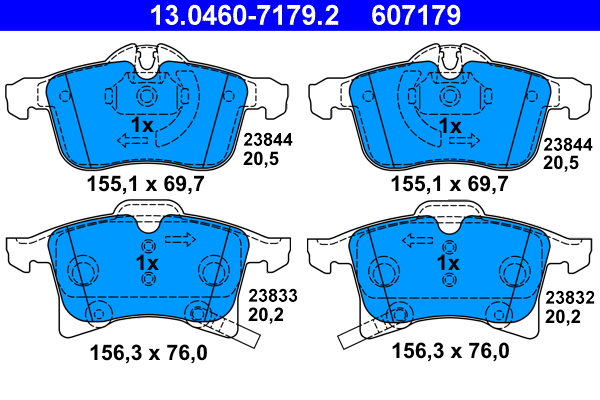 Placute frana ATE 13.0460-7179.2