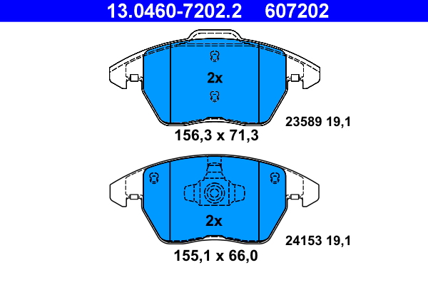 Placute frana ATE 13.0460-7202.2