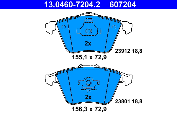 Placute frana ATE 13.0460-7204.2