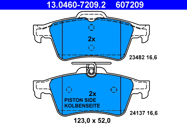 Placute frana ATE 13.0460-7209.2